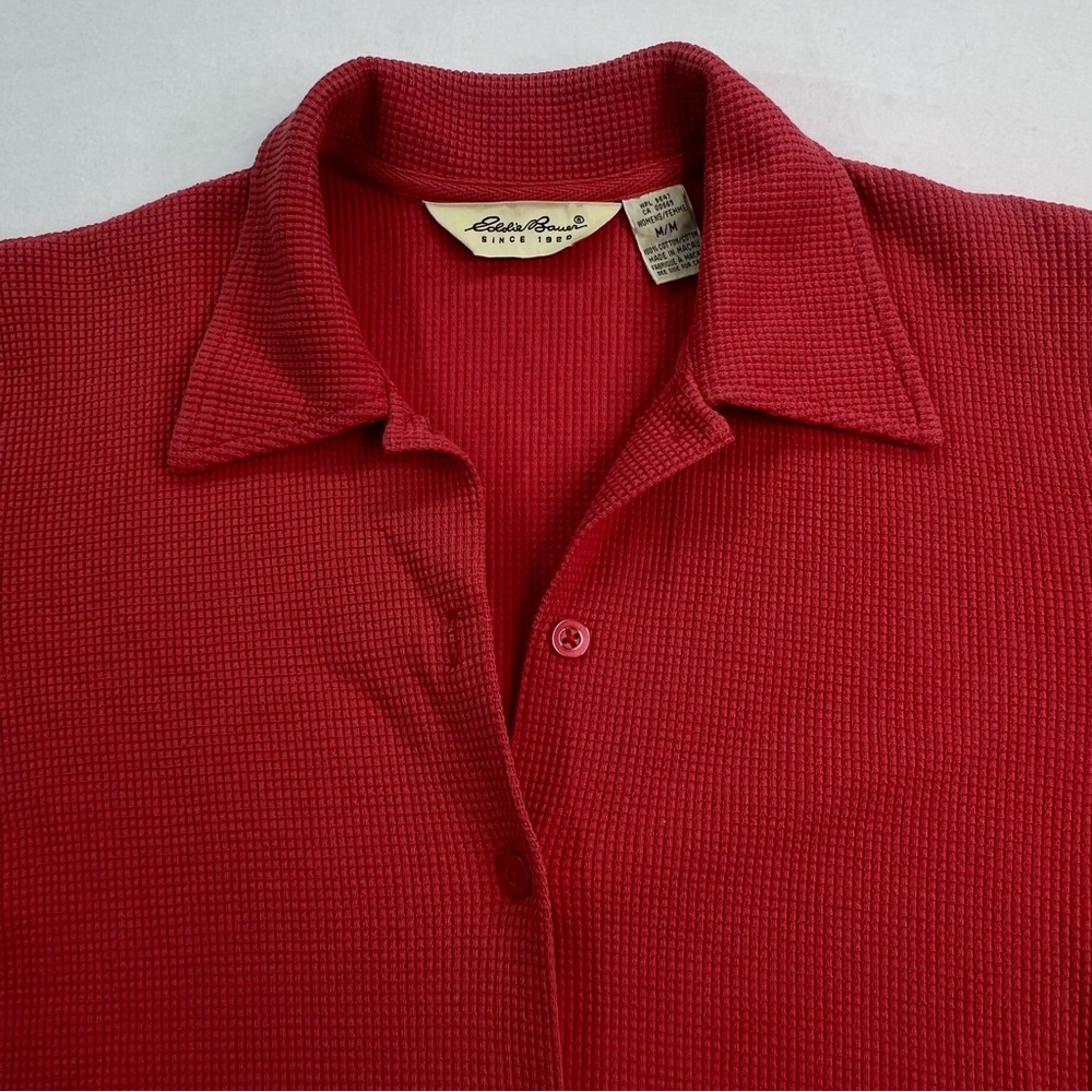 Eddie Bauer - Vintage Pink Short Sleeve Buttoned Polo Shirt - Women’s - M - Picture 3 of 7